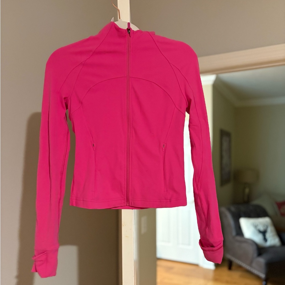 Lululemon Athletica Fuchsia Zip-Up Hoodie